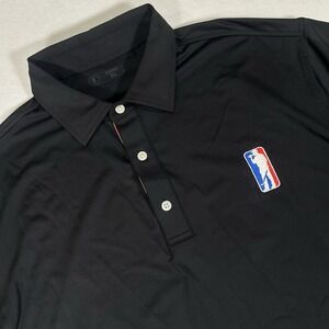 USAG U Suck At Golf Polo Shirt Men's XL‎ Black Performance Stretch Embroidery